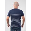 Pánske tmavomodré tričko s bielymi pruhmi ESPRITesprit 2