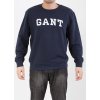 Pánska tmavomodrá mikina s veľkým nápisom Gant