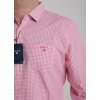 Pánska bielo-ružová kockovaná košeľa GANT