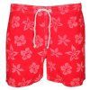 Pánske červené plavky s kvetinovým vzorom Gant