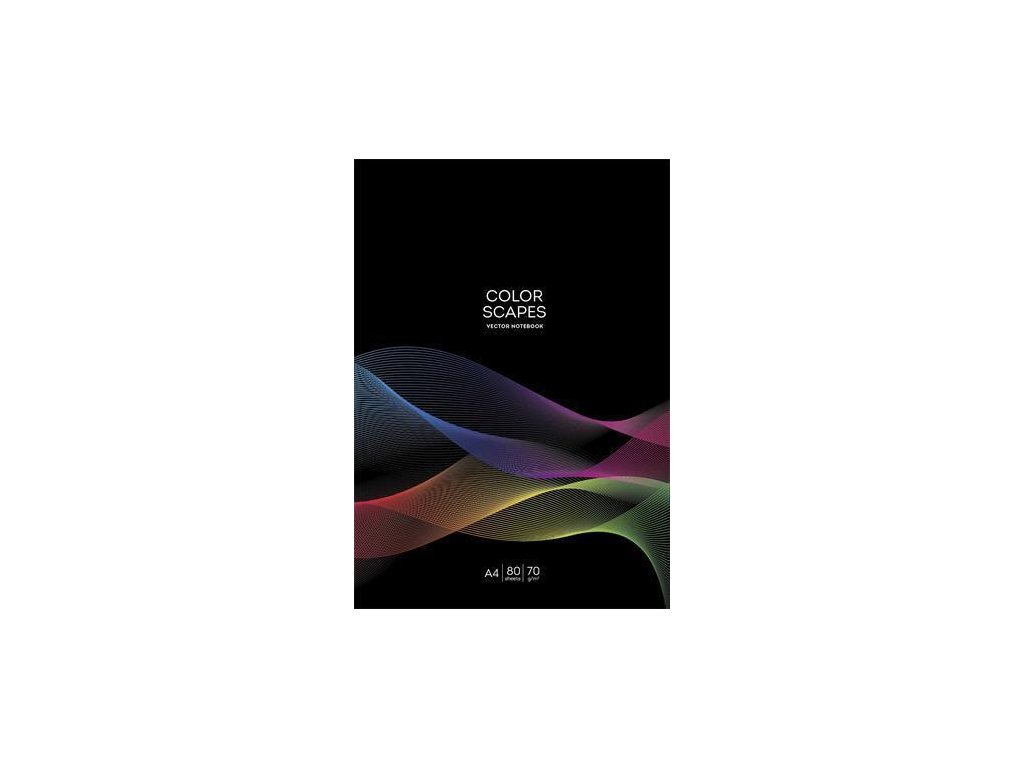 Sešit "Color Scapes", mix motivů, linkovaný, A4, 40 listů, SHKOLYARYK