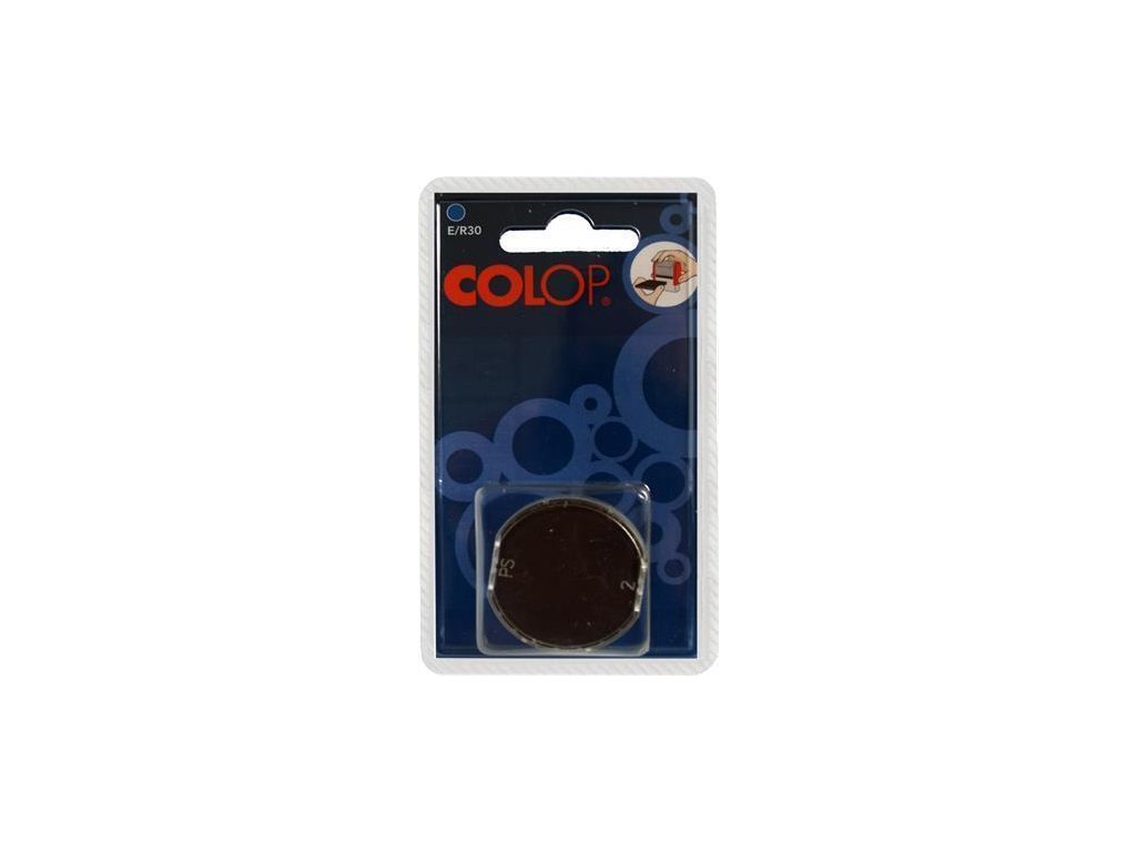 Razítkový polštářek "E/R30", modrá, 2 ks/blister, COLOP