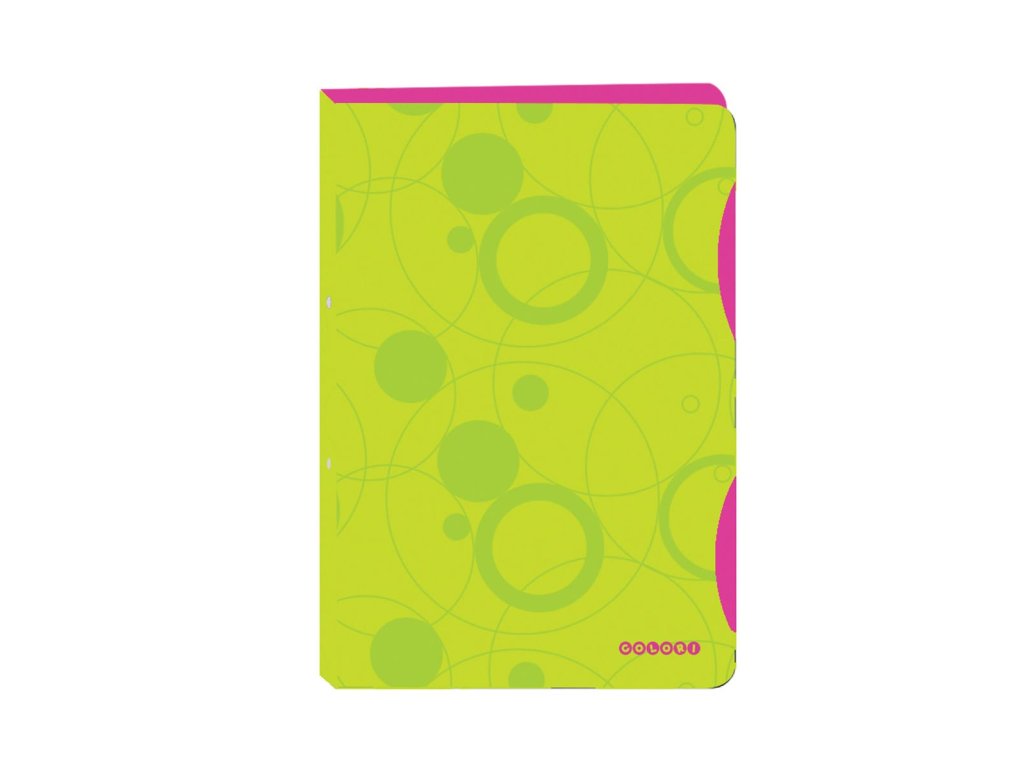 Pořadač PP A4 4kr. Duo Colori zelená-růžová