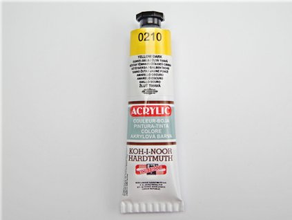 Akrylová barva 162713 / 0210 tmavě žlutá 40ml