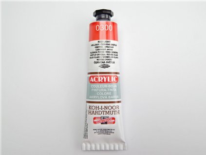 Akrylová barva 162714 / 0300 světle červená 40ml