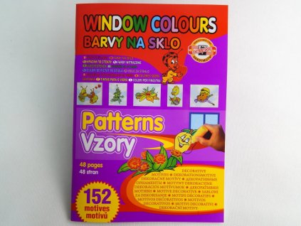 Šablony 9959 na barvy na sklo, sešit A4, 48 stran