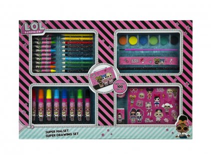 Výtvarný kufřík 100ks LOL
