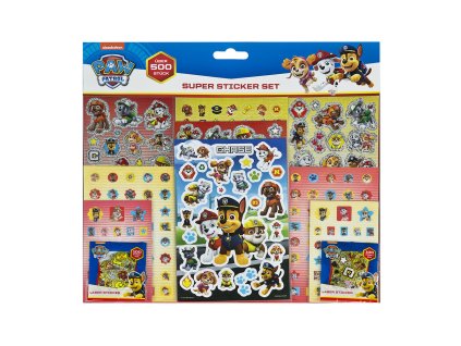Velká sada nálepek 500ks Paw Patrol
