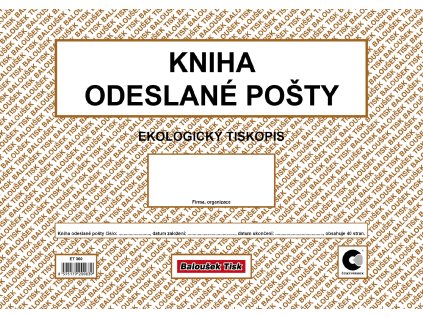 Kniha odeslané pošty A4 /obou./