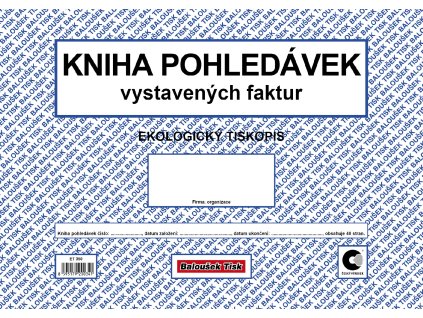 Kniha pohledávek A4 /kn. vys. fa.ob./