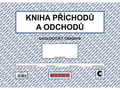 Kniha příchodů a odchodů A4 /obou./