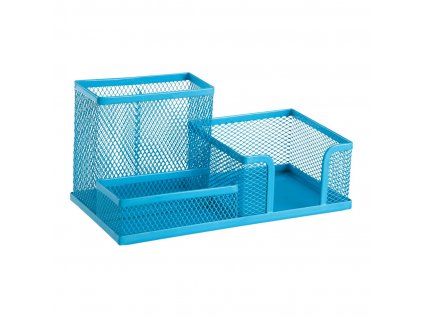 6437c8117e722fbaa128ce68 przybornik na biurko leviatan siatka 205x103x98mm niebieski
