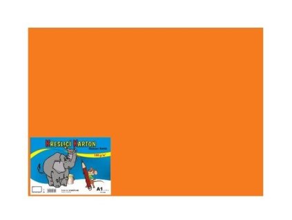 42289 kreslici karton barevny a1 10 180g oranzovy