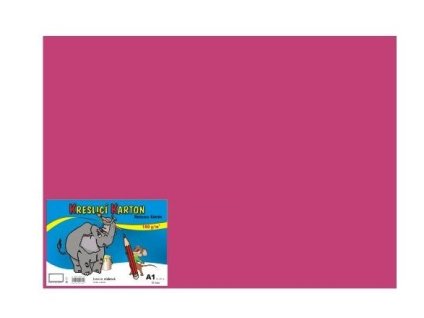 42295 kreslici karton barevny a1 10 180g ruzovy