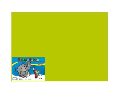 42301 kreslici karton barevny a1 10 180g zeleny svetle