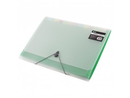 Aktovka s přihrádkami D.RECT 5540, A4, 12 přihrádek, mix barev