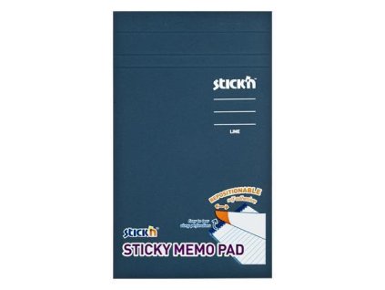 Samolepicí bloček, linkovaný, pastelová žlutá barva, 190,5x114 mm, 50 listů, STICK N 21850