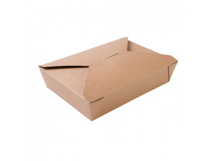 Papírový cateringový box kraft 215/155/48mm 1100ml 280ks