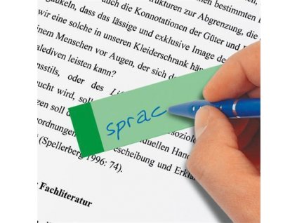 Samolepicí záložky, 10y50 lístků, 15x50 mm, SIGEL "Transparent", mix barev