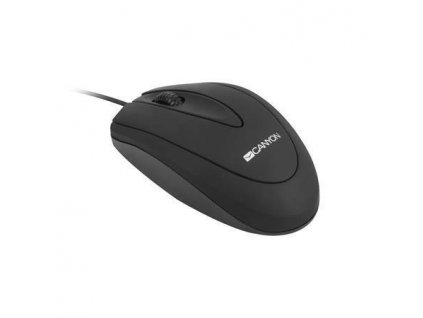 Myš "CM-1", černá, drátová, optická, USB, CANYON CNE-CMS1