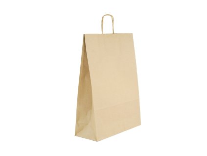 21330 1 papirova taska s kroucenym uchem kraft tng 310 120 410mm 1ks