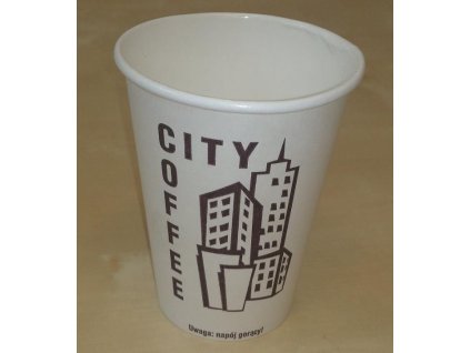 Kubek papierowy 355ml nadruk std CITY COFFEE, cena za opakowanie 50szt