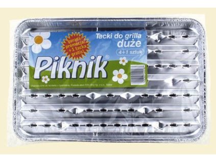 25140 hlinikovy tacek na gril piknik 5ks