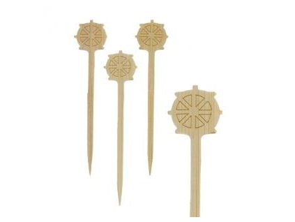 25407 fingerfood bambusovy bodec kormidlo papstar 90mm 200ks