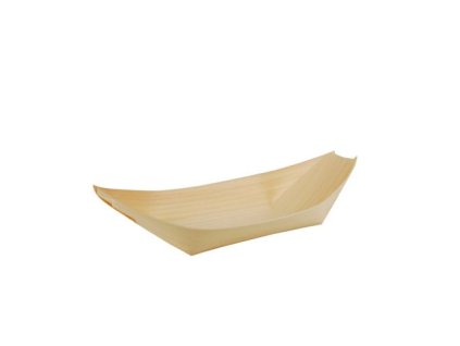 26646 fingerfood bowls wood pure 21 5 cm x 10 cm boat 84418 b 0