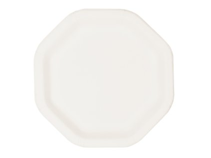 29577 papirovy talir bily osmihranny pure 235 235mm 50ks