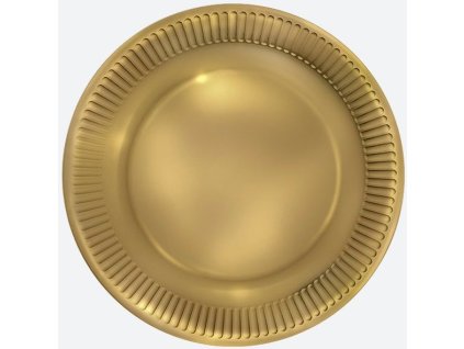 31377 papirovy talir zlaty kulaty 180mm 8ks