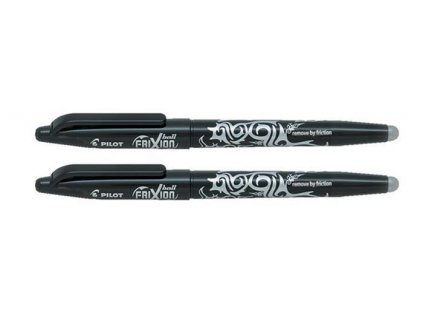 Rollery "Frixion Ball", černá, 0,7/0,35mm, vymazatelný, 2 ks v balení, PILOT