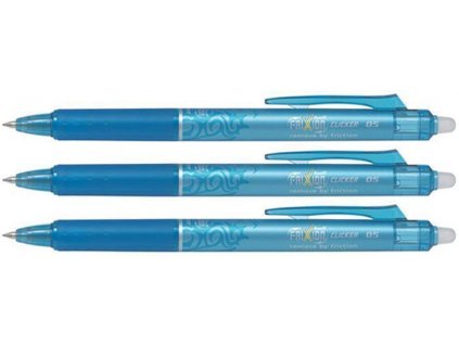 Rollery "Frixion Clicker", sv.modrá, 0,5/0,25mm, vymazatelný, 3 ks v balení, PILOT