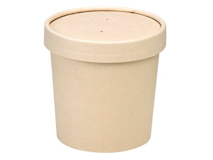 36189 polevkova miska s vickem bambus 350ml 90mm 25ks