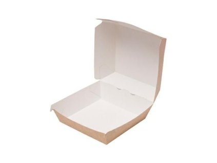 36756 pudelko hamburger brazowy xxl op 75szt