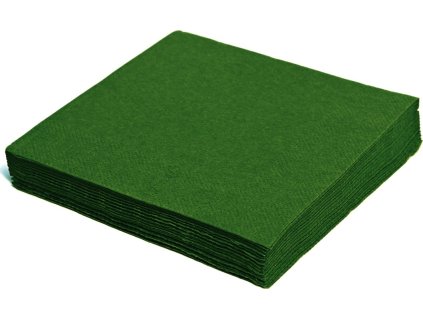 Ubrousky 2vr. 33x33 1/4 tm. zelená 50ks