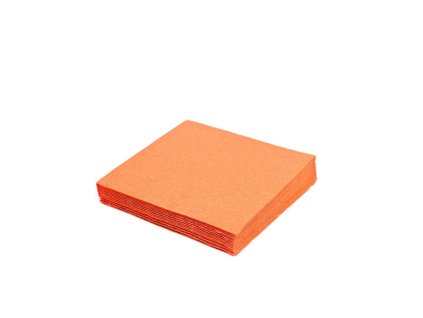 50916 ubrousky papirove 2vrst 33 x 33 cm oranzove