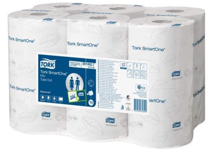52821 tork 472193 smartone mini toaletni papir t9 12 rl 2 vrst 620 utr rl 13 4 x 18 cm karton
