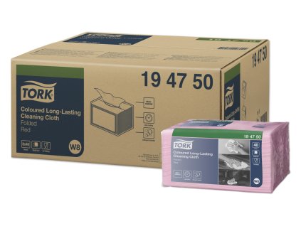 53226 tork 194750 barevny program netkana textilie w8 cervena 8 x 40 ks karton