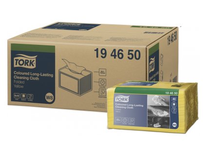53229 tork 194650 barevny program netkana textilie w8 zluta 8 x 40 ks karton
