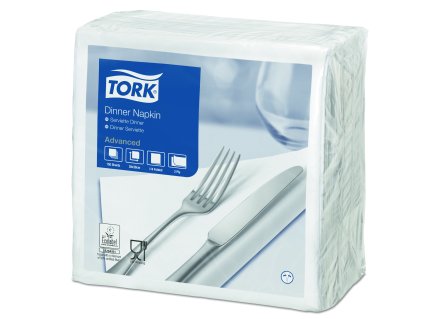 53616 tork 478746 ubrousky bile vecere 1 vr 12 x 150 ks karton