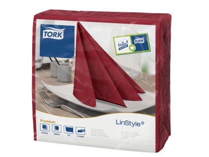 53781 tork 478855 linstyle burgundy ubrousky vecere netkane 1 vr 1 4 sklad 12x50 ks karton