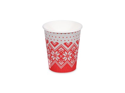 Kelímek papírový Ø80mm 280ml M Vánoce 50ks