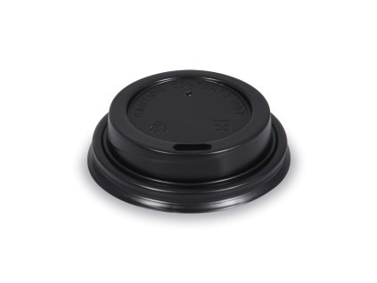 Víčko vypouklé PS černé Ø62mm 50ks