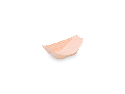 Fingerfood dřevěná lodička 11x7cm 100ks