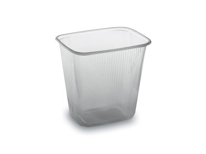 Miska PP hranatá průhledná 108x81mm 500ml 100ks