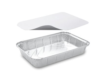 91296 miska alu hranata 315x211x51mm 2000ml vicko 10 sad