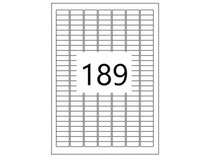 93209 samolepici etikety 25 4x10mm 100 listu a4