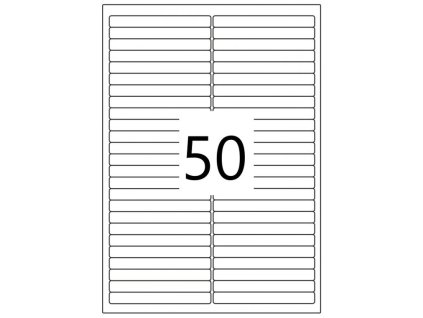 93296 samolepici etikety 97x11mm 100 listu a4