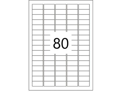 93299 samolepici etikety snimatelne 35 6x16 9mm 100 listu a4